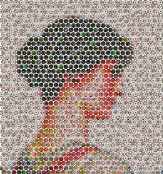 bottle cap art